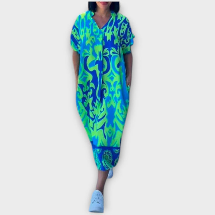 Elena - Chic Floral Dress