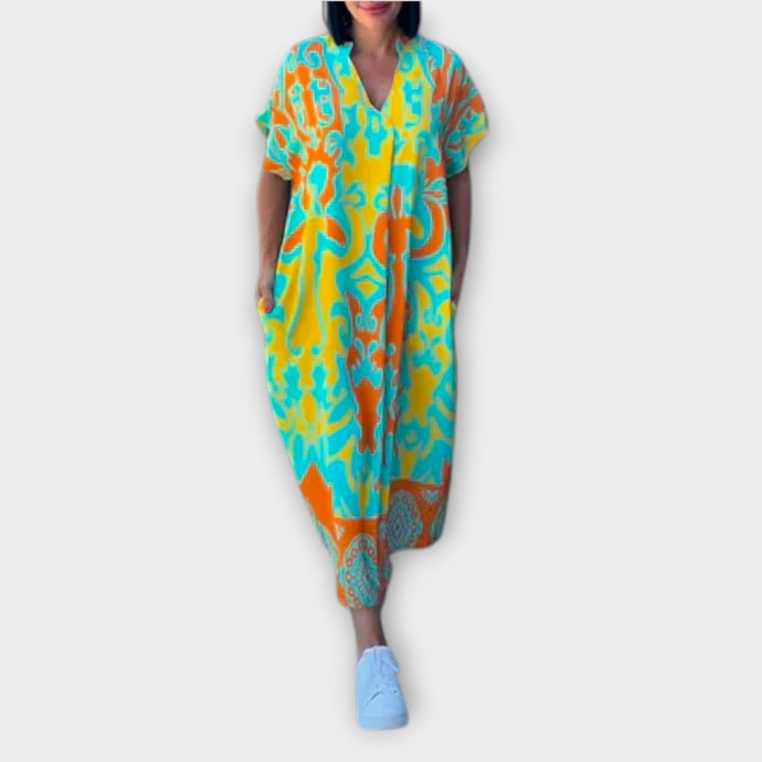 Elena - Chic Floral Dress