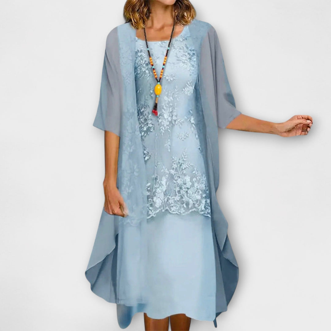 Danielle - Elegant Chiffon Dress with Delicate Details