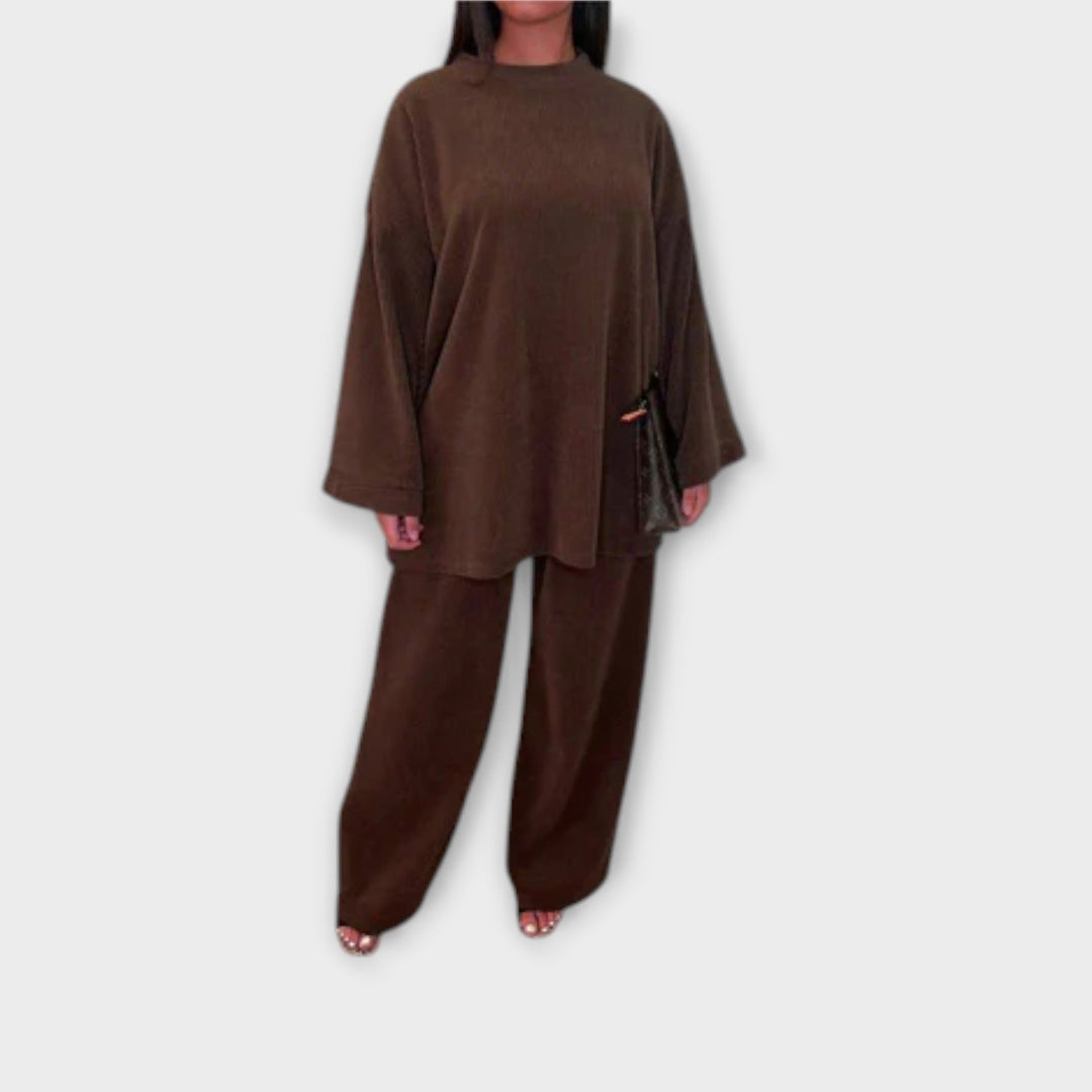 Ingrid - Oversized Sæt - Ribbet Design