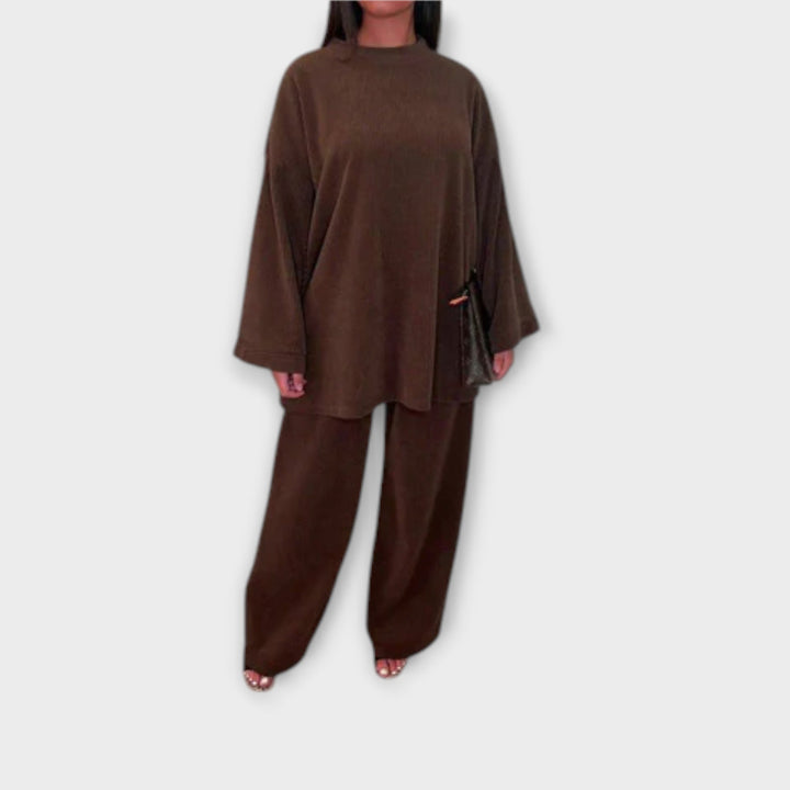 Ingrid - Oversized Sæt - Ribbet Design