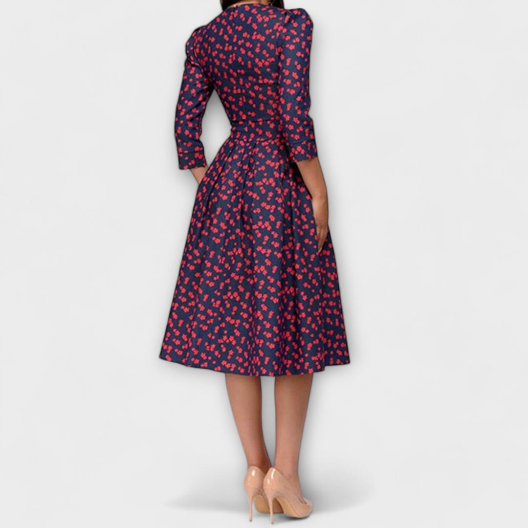 Retrozo - Chic Knee-Length Dress