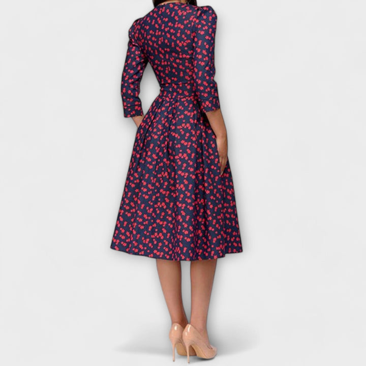 Retrozo - Chic Knee-Length Dress
