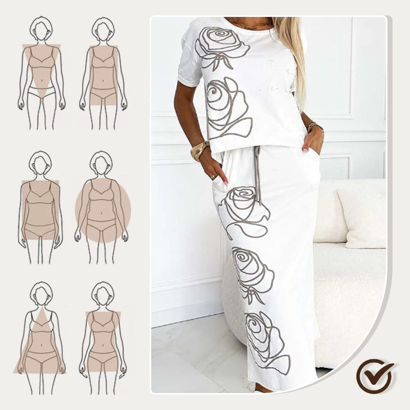 Blumenmuster - Bustier Rock