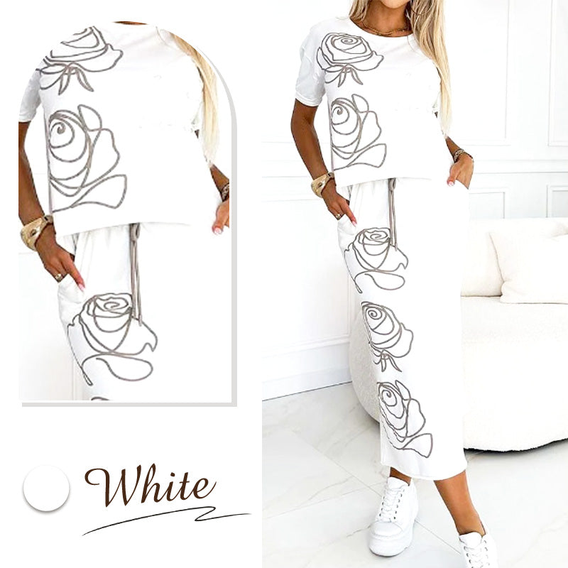 Blumenmuster - Bustier Rock